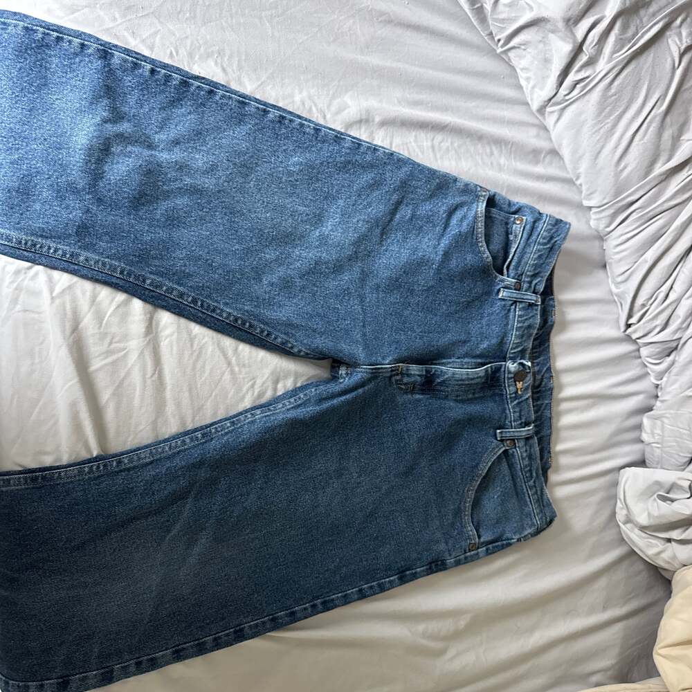 Wrangler Regular Fit Boot Cut Blue Denim Jeans 35x30